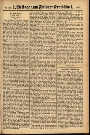Zweite Ausgabe vom Samstag, den 30. November 1895.