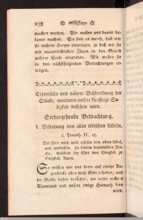XVII. Betrachtung. Nähere Entwicklung der Seeligkeiten des Himmels. 1) Befreyung vom irdischen Uebel.