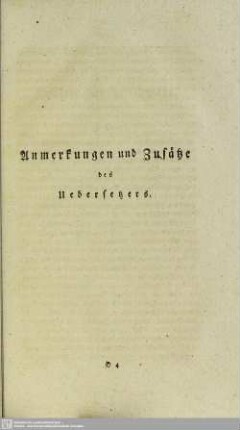Anmerkungen und Zusätze des Uebersetzers