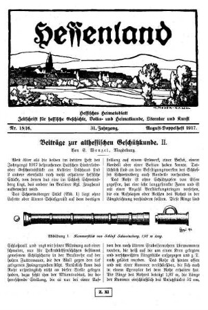Nr. 15/16, August-Doppelheft 1917