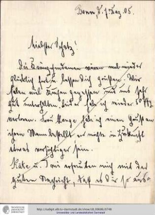 Brief vom 07.12.1905