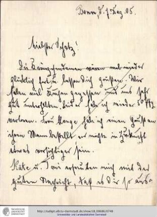 Brief vom 07.12.1905