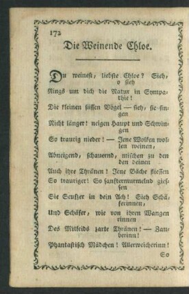 Die Weinende Chloe.