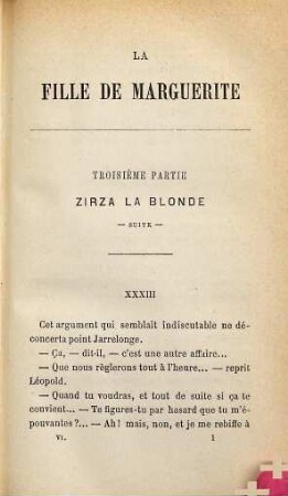 La fille de Marguerite, 6. Zirza la Blonde