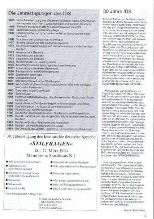 30 Jahre IDS