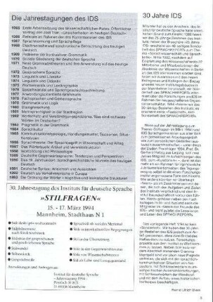 30 Jahre IDS