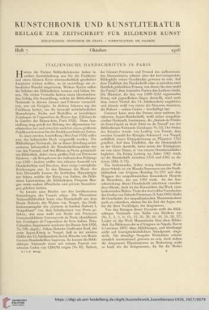 Heft 7 (Oktober 1926)