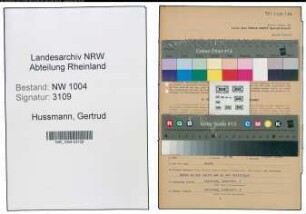 Entnazifizierung Gertrud Hussmann , geb. 21.08.1921 (Kaufm.Angestellte)