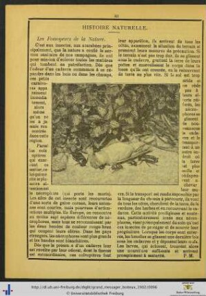 Histoire naturelle.