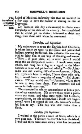 September 5. - Sir James Macdonald's epitaph and last letters to his mother. Dr. Johnson's Latin ode on the Isle of Sky. Isaac Hawkins Browne