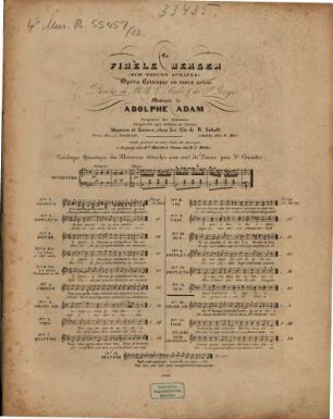 Le fidèle berger = (Zum treuen Schäfer) : opéra comique en 3 actes, 13. Duo: Dans l'ombre et le mystère = In grauenvoller Stille. - 7 S.
