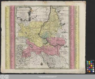 Ducatus Magdeburgensis et Halensis cum finitimis Delineatio geographica