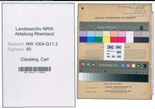 Entnazifizierung Carl Clauberg , geb. 02.04.1913 (Techn.Kaufmann)