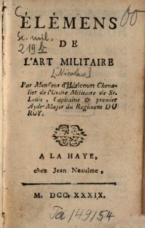 Élémens de l'art militaire