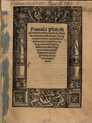 De educatione Liberorum, clarisque eorum moribus opus saluberrimum