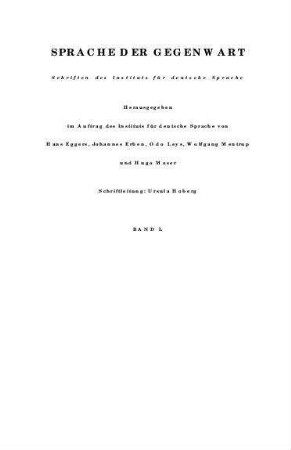 Grammatik und Logik : Jahrbuch 1979 des Instituts für deutsche Sprache