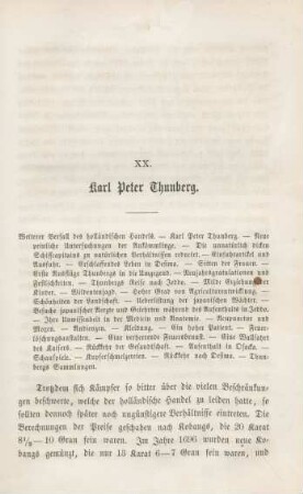 XX. Karl Peter Thunberg