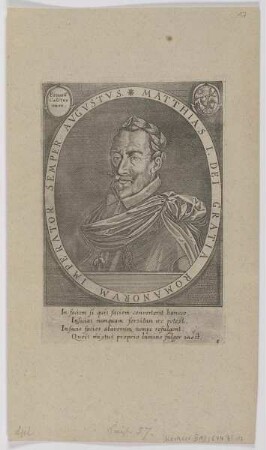 Bildnis des Matthias I. Romanorvm Imperator
