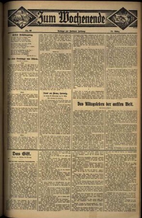 Dritte Ausgabe vom Sonntag, den 23. März 1930.