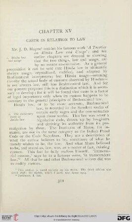 XV. Caste in relation to law