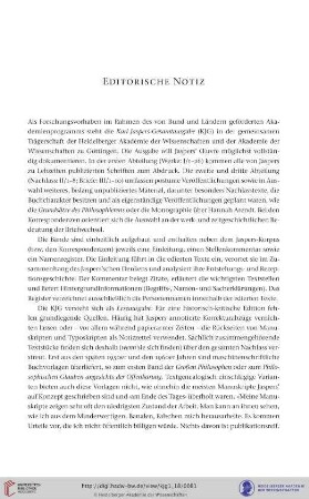 Editorische Notiz