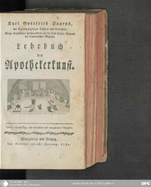 Lehrbuch der Apothekerkunst