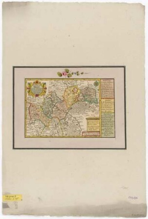 Karte vom Herzogtum Brieg, 1:580 000, Kupferstich, nach 1745
