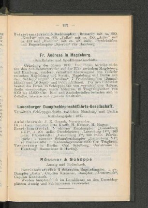 Lauenburger Dampfschleppschiffahrts-Gesellschaft.