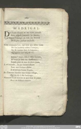 Madrigal.