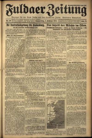 Erste Ausgabe vom Donnerstag, den 04. Februar 1932.