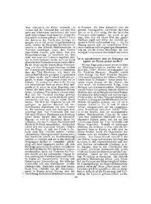 Ist es wünschenswert, dass die Oberlyzeen und Lyzeen von Frauen geleitet werden?