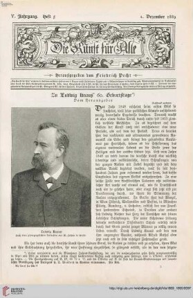 Zu Ludwig Knaus 60. Geburtstage