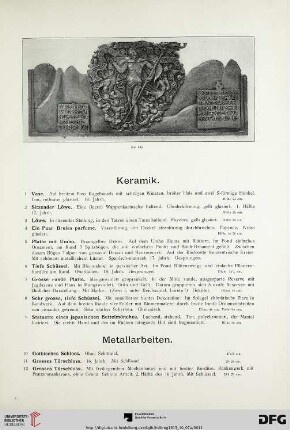 Metallarbeiten (Nr. 10-67)