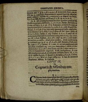 Caput IX. De Cognatis & Affinibus emphyteuseos.