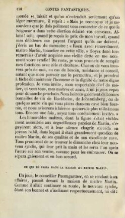 Ce qui se passa dans la maison de maître Martin