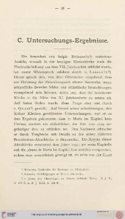 C. Untersuchungs-Ergebnisse