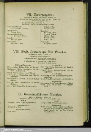IX. Gewerbeaufsichtsamt Glauchau