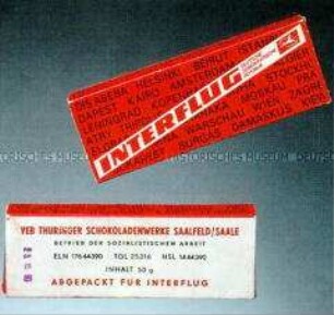 Schachtel für "Interflug"-Pralinen