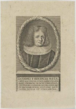 Bildnis des Joannes Fridericus Mayer
