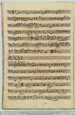 21. Anonymus, Contredanses, B-Dur