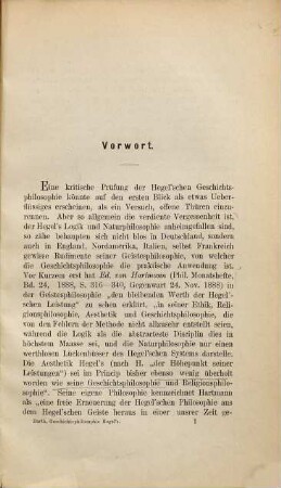 Die Geschichtsphilosophie Hegel's und der Hegelianer bis auf Marx und Hartmann : ein kritischer Versuch