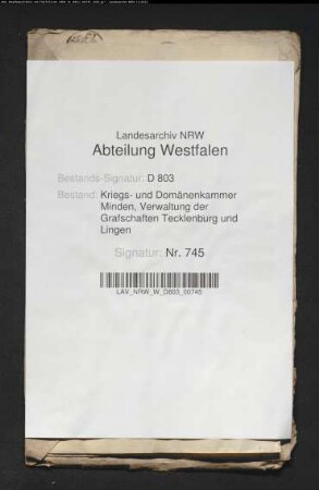 Das Stalforts-Kolonat zu Dörnte, Kirchspiels Ibbenbüren