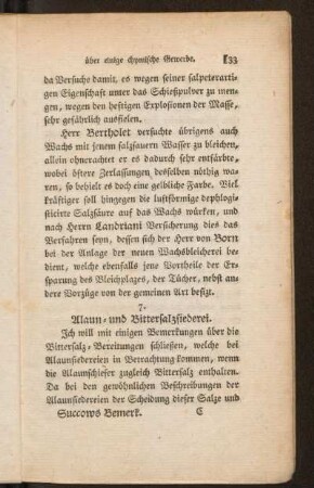 7. Alaun- und Bittersalzsiederei