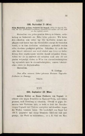 53-54, XXV. 1561, September 23 (Wien)