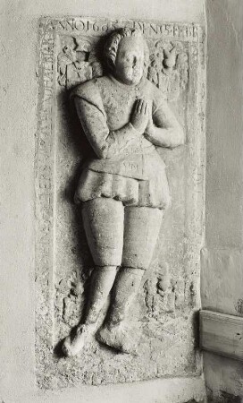 Figurengrabstein für ein männliches Mitglied der Familie Löse (gestorben 1605)
