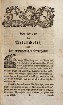 Von der Melancholie und den melancholischen Krankheiten, 2