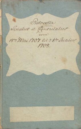 Ratsprotokolle 1707-1708