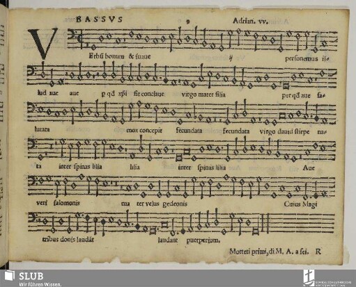 Willaert, Adrian: Verbum bonum et suave