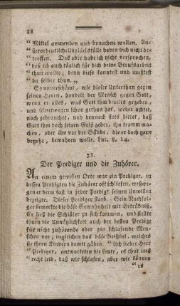 31. Der Prediger und die Zuhörer. - 60. Die Hausmittel.