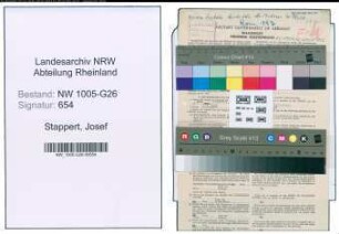 Entnazifizierung Josef Stappert , geb. 13.06.1902 (Vers.Angestellter)